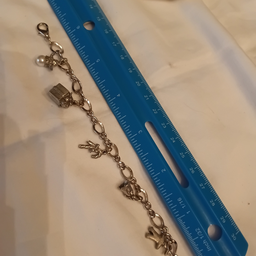 Silver  Charm Bracelet with Charms - Picture 5 of 5